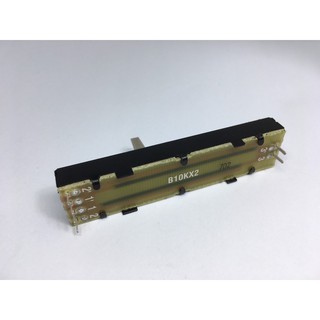 Chiết áp gạt 10KOhm B10KX2 6 chân cắm, dài 73mm