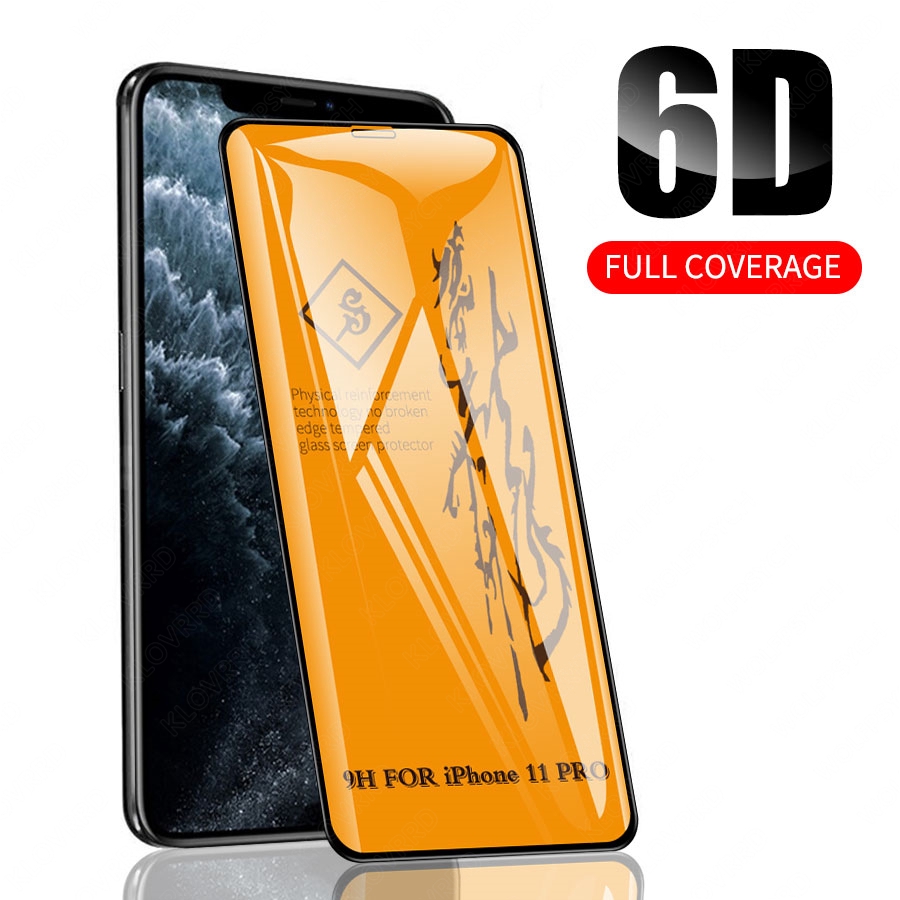 Kính cường lực 6D mới nhất full màn cho iPhone 11 Pro 8 7 6 6s Plus X XS Max Xr SE 2020