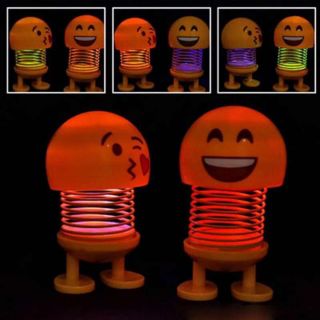 Nhún lò xo emoji có đèn dùng trang trí về sll