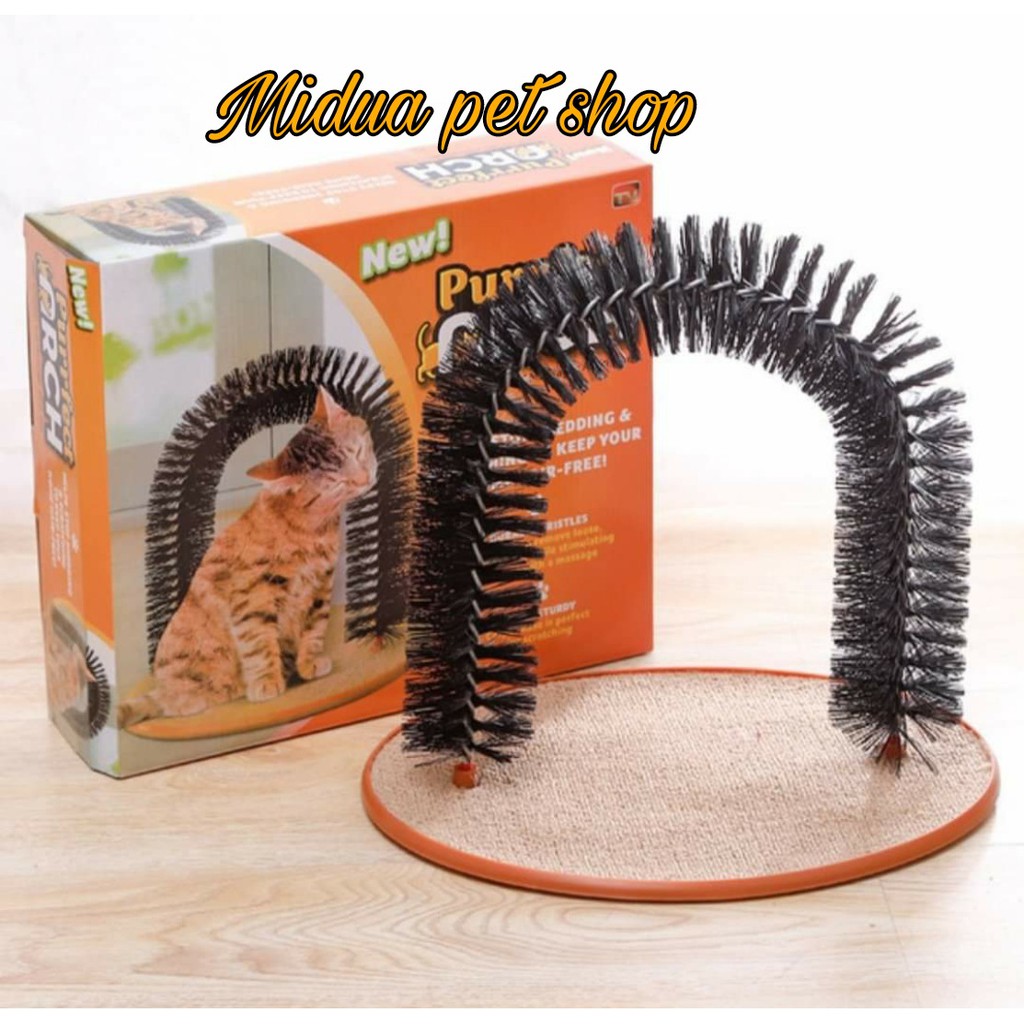 Đồ chơi cổng vòm cọ massage cho mèo