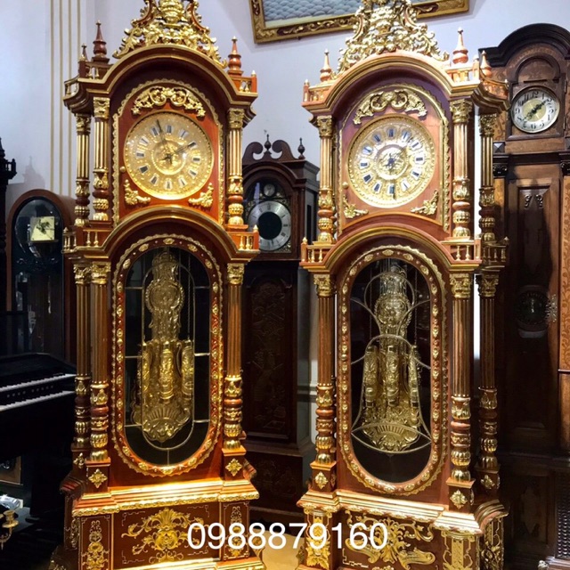 Đồng hồ cây thiếp vàng