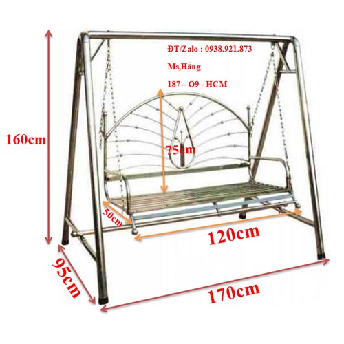 Xích Đu Lớn Inox Cao Cấp - XĐ12I