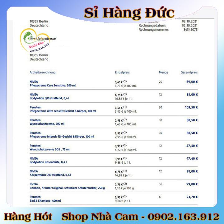 Kem dưỡng da Penaten 100ml - Đức