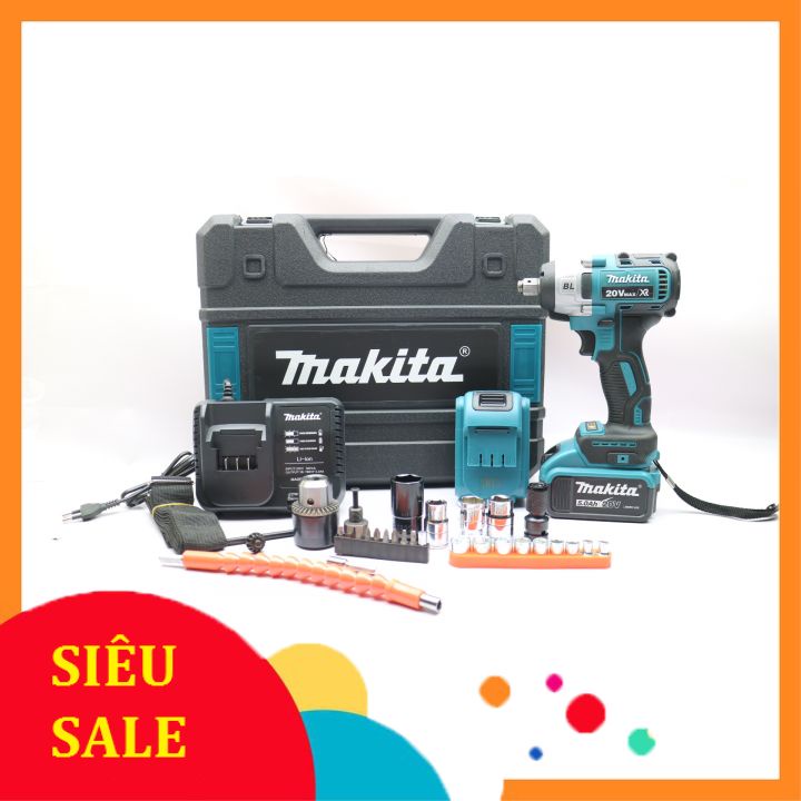 Máy Siết Bulong 20V Hàng Cao Cấp Lõi Đồng Không Chổi Than, 3 Đèn Led Trợ Sáng Tiện Dụng Đa Năng