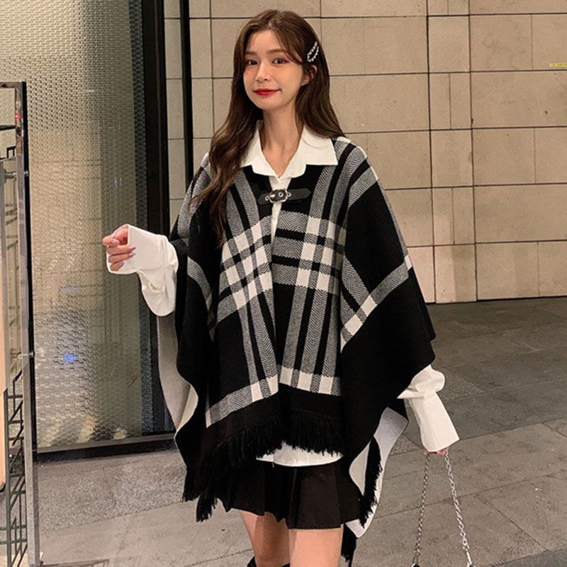 Áo dạ choàng phong cách Hàn Quốc xinh xẻo , cá tính