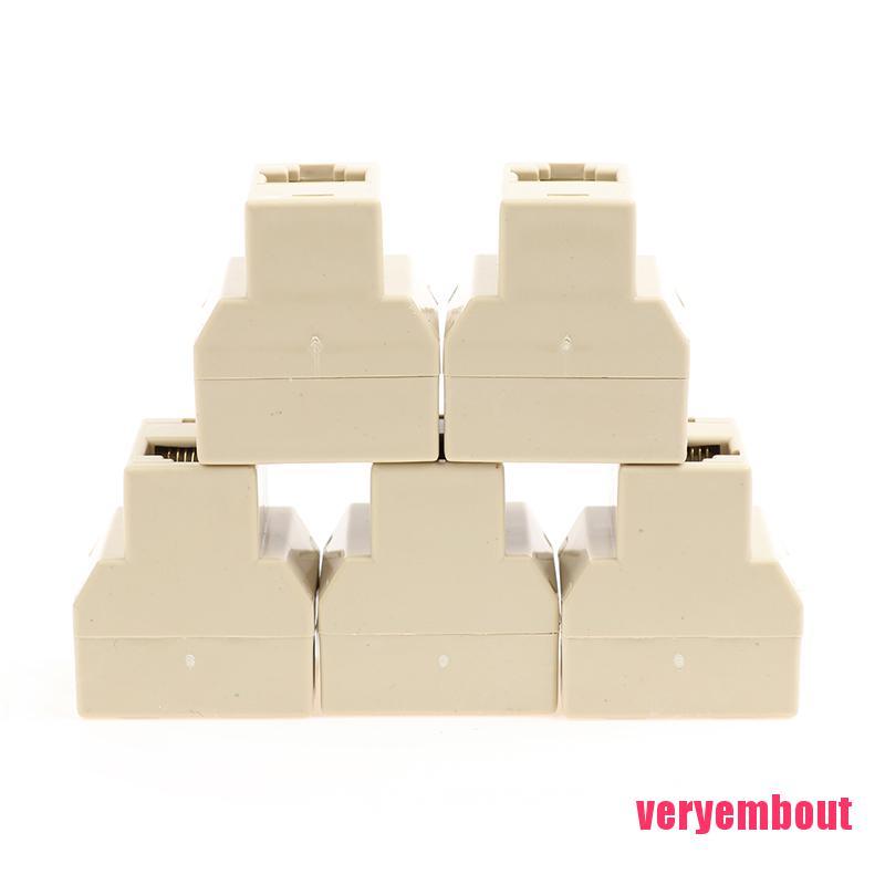 Set 5 Đầu Chia Cổng Mạng Rj45 1 Sang 2