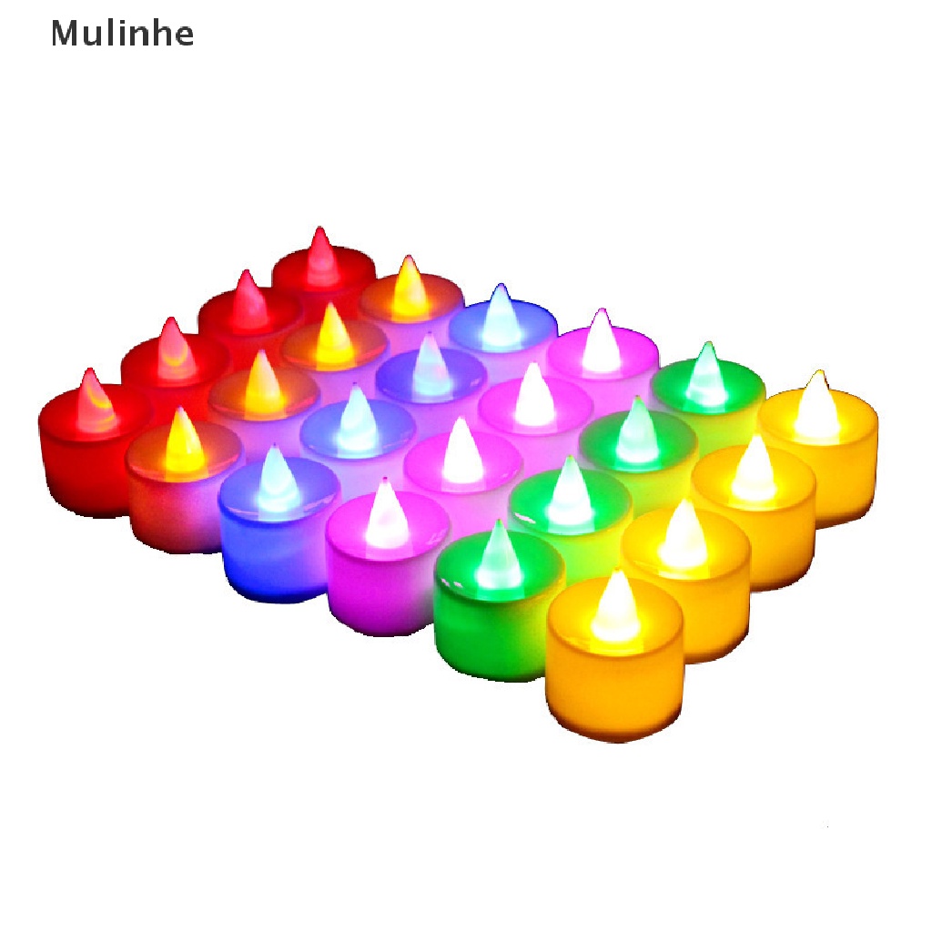 Mulinhe Đèn LED Hình Nến Điện Tử Nhiều Màu Sắc Cầu Hôn Sinh Nhật Và Đám Cưới Lãng Mạn
