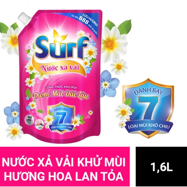 Nước Xả Vải COMFORT SURF Khử Mùi PINK, PURPL 1 lít 6