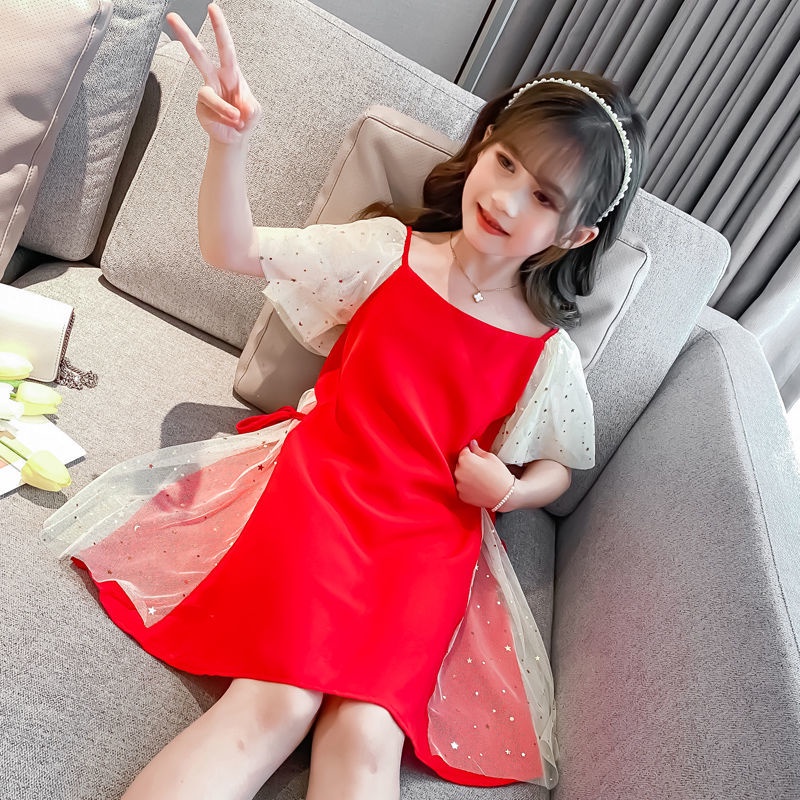 [3-13 Tuổi] Đầm Thời Trang Phong Cách Phương Tây Cho Bé Tiểu Học Và Lớn