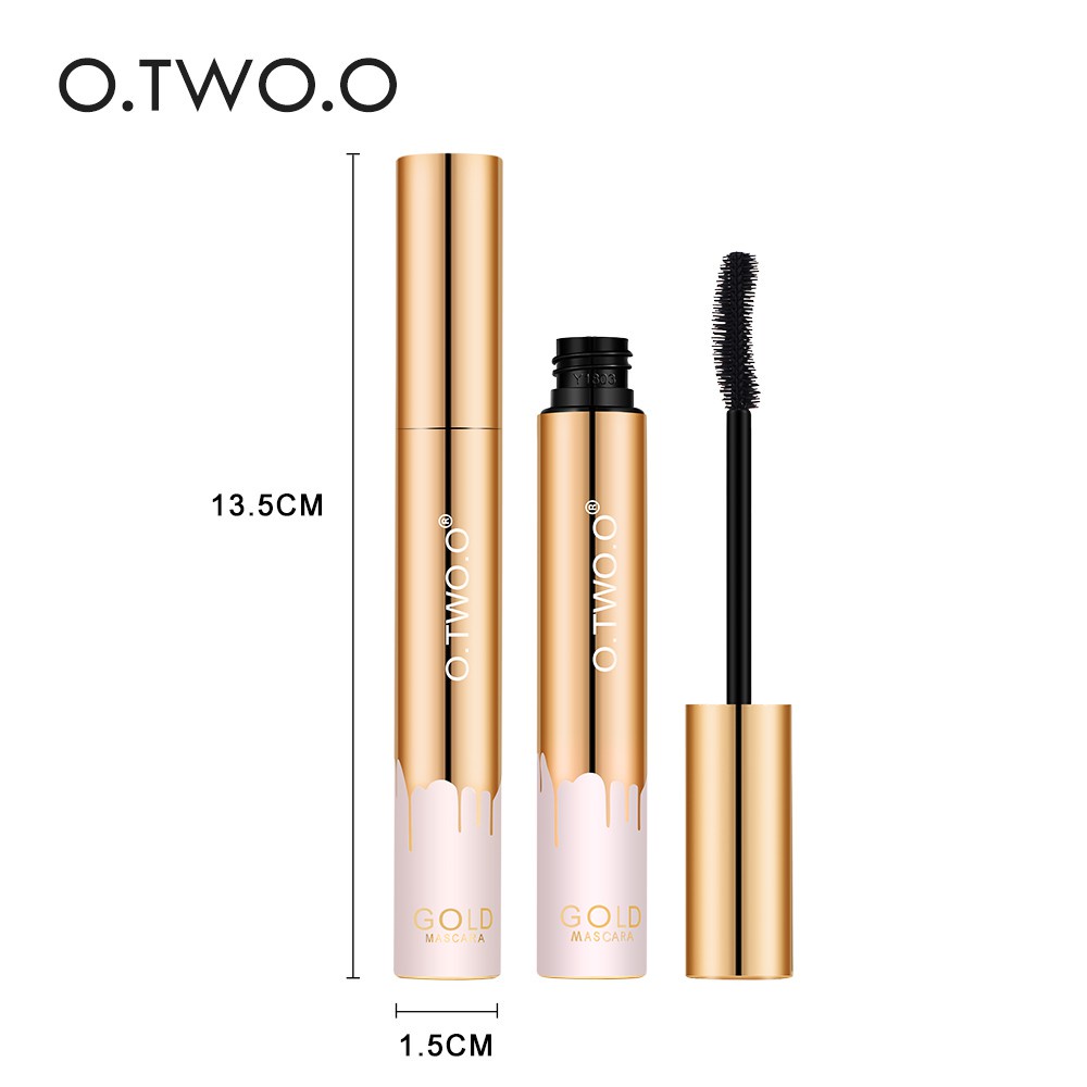 [CHÍNH HÃNG] Mascara không thâm nước thương hiệu O.TWO.O GOLD uốn cong và làm dày mi sợi siêu mịn tạo hiệu ứng 3D