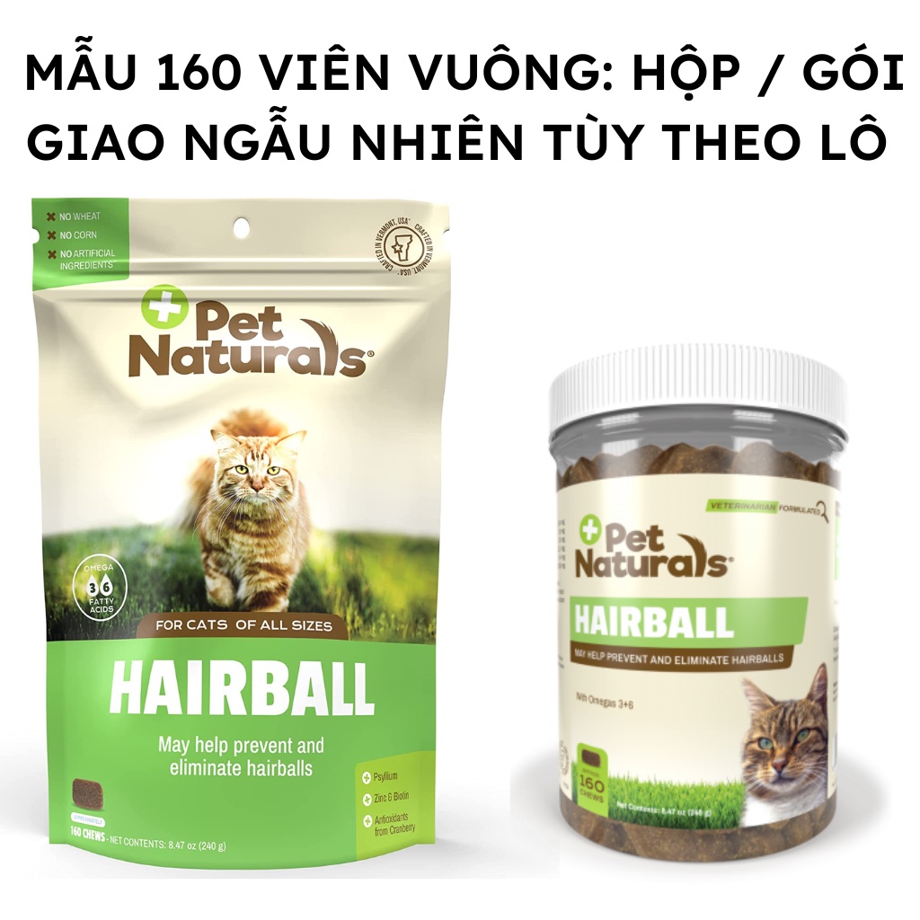 Pet Naturals Hairball búi lông cho mèo