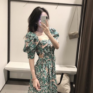 Đầm Ngắn Tay In Hoa Xinh Xắn Kiểu Pháp Cho Nữ Mùa Hè 2020