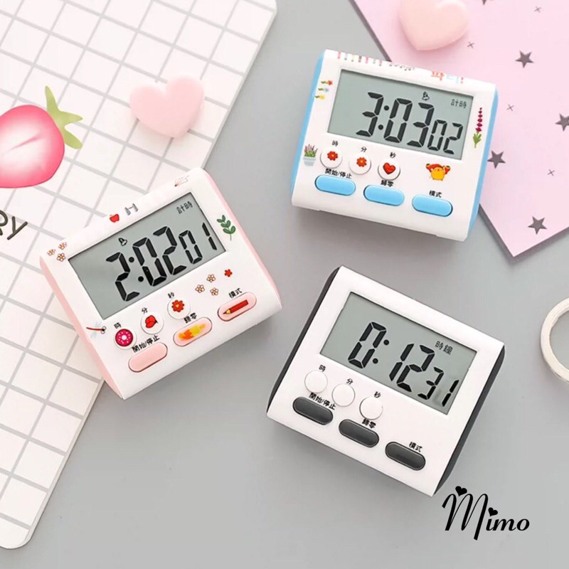 Đồng hồ hẹn giờ đa năng đếm ngược hữu ích tiện lợi trong học tập, thể thao và nấu ăn