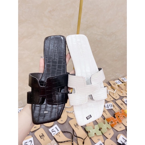 Dép chữ h da rắn