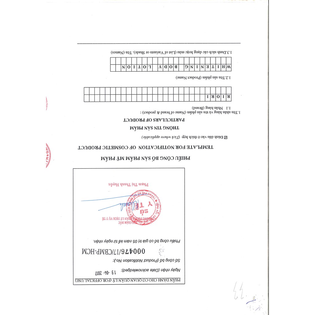 Kem Body Trắng Da RIORI Whitening Body Lotion | BigBuy360 - bigbuy360.vn