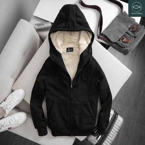 Áo khoác nỉ lót lông cừu, áo hoodie nam nữ unisex 5 màu,mặc đẹp thời trang chuẩn form dáng, thời trang T&amp;H