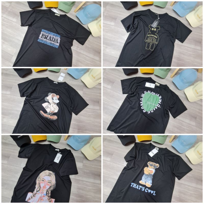 HỎA TỐC  ẢNH THẬT Áo Thun Unisex Nam Nữ Form Rộng NHIỀU MẪU Fashion Vải Dày  msbigsize
