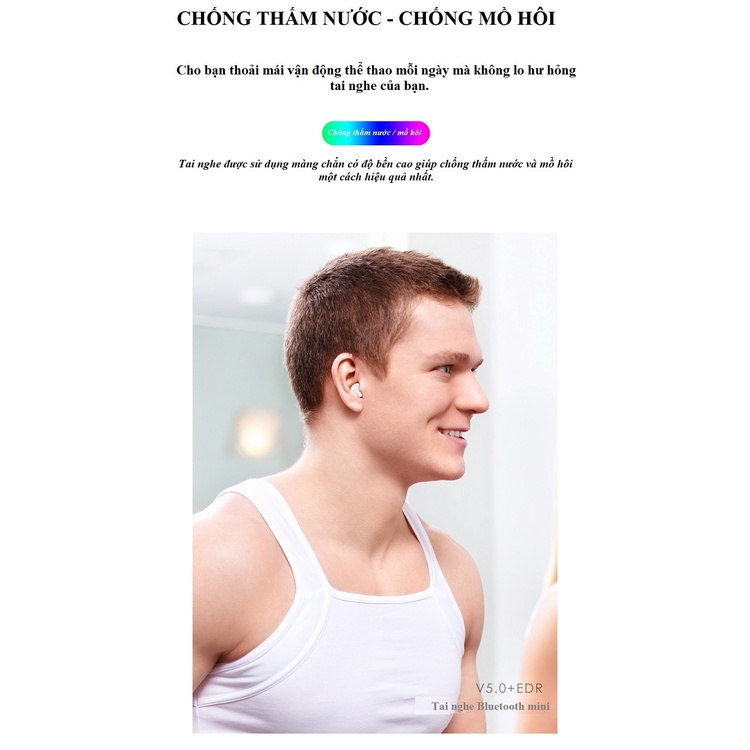 Tai Nghe Bluetooth 5.0  X.26 - Phong Cách Trẻ Trung, Thiết Kế Nhỏ Gọn, Tinh Tế, Thời Trang Nổi Bật.