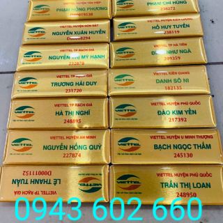 Thẻ đeo nhân viên trên ngực ( * TỐI THIỂU 100 CÁI *)