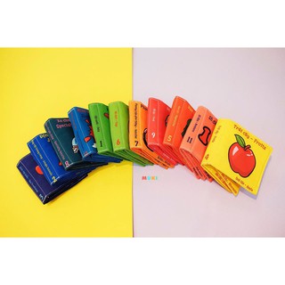 Sách vải - bộ 6 cuốn A( Q1-6 ) - nhận biết cho bé từ 6m