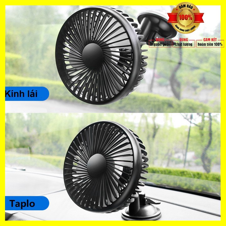 Quạt đơn mini R-8039 dùng trên bàn làm việc hoặc gắn trên taplo và kính xe ô tô công suất 6W ây nguồn USB