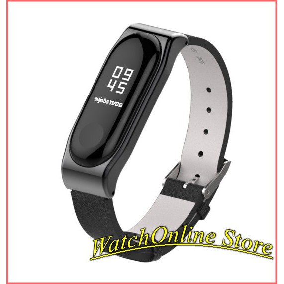 Dây da thay thế Xiaomi Miband 3 miband 4 Mijobs