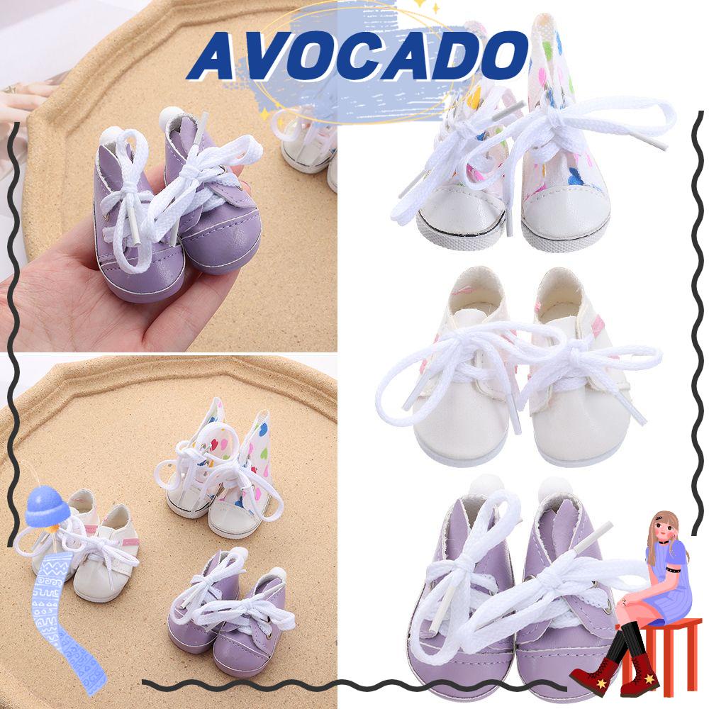 Giày Búp Bê Hình Quả Bơ Xinh Xắn Dễ Thương