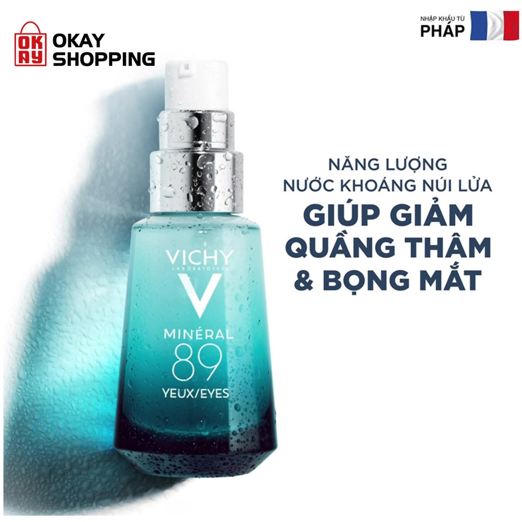 Kem dưỡng ẩm, giảm quầng thâm và bọng mắt Vichy Reparing Eye Fortifier Minéral 89 Eyes 15ml | BigBuy360 - bigbuy360.vn