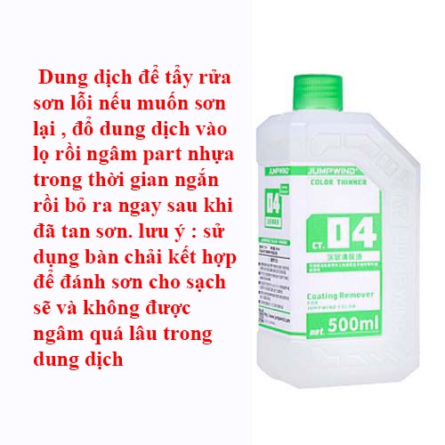 Dung dịch pha sơn thinner hãng jumpwind (500ml)