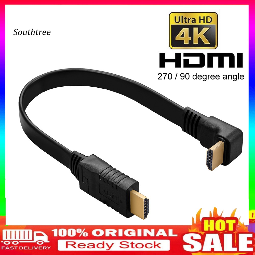 Cáp chuyển đổi tốc độ cao 270/90 độ Hdmi sang Hdmi 4k 3d 1080p dài 30cm cho Tv