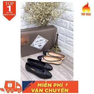 Sale Mã 30. Giày búp bê da siêu đẹp quai nơ siêu xinh