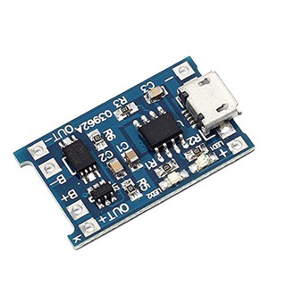 Mạch Sạc Pin 18650 TP4056 Có Bảo Vệ MicroUSB
