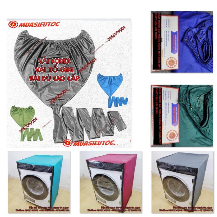 Áo trùm vệ sinh - Bạt Hứng Nước Túi Rửa Máy Lạnh Điều Hoà - Áo trùm Bảo Vệ Túi Bọc Máy Giặt Cao Cấp Vải Tổ Ong