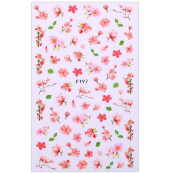 Sticker 3D | Hình Dán Móng Tay Hoa Anh Đào F197