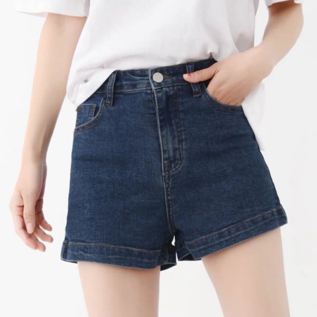 [BIG SIZE] QUẦN SHORT SIZE ĐẠI XANH ĐẬM LƯNG CAO CO DÃN MẠNH