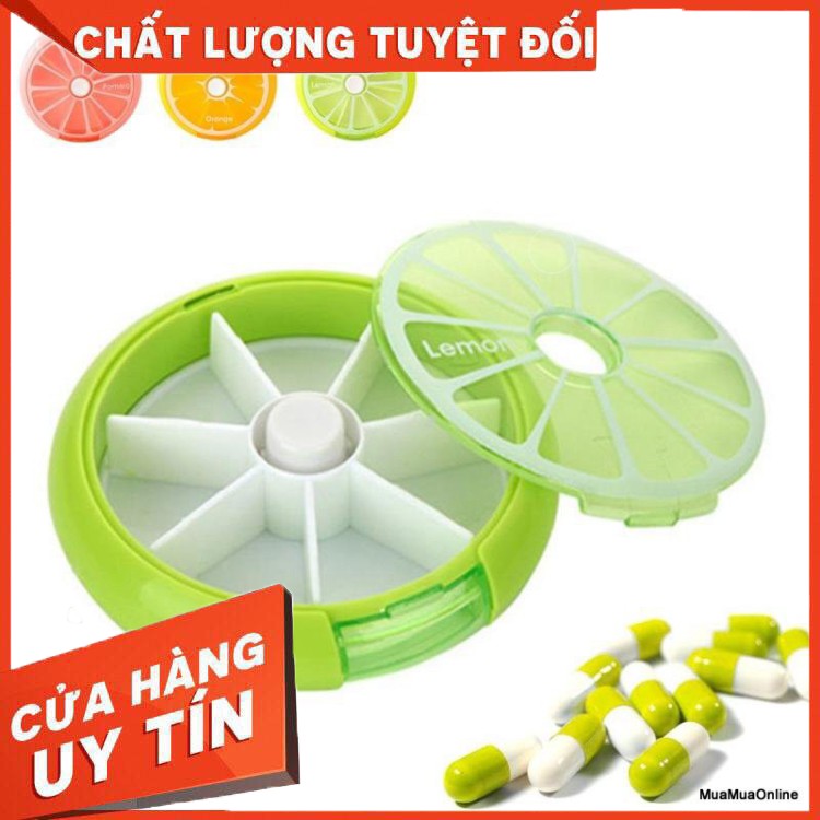 Hộp Chia Thuốc 7 Ngày Hình Trái Cam