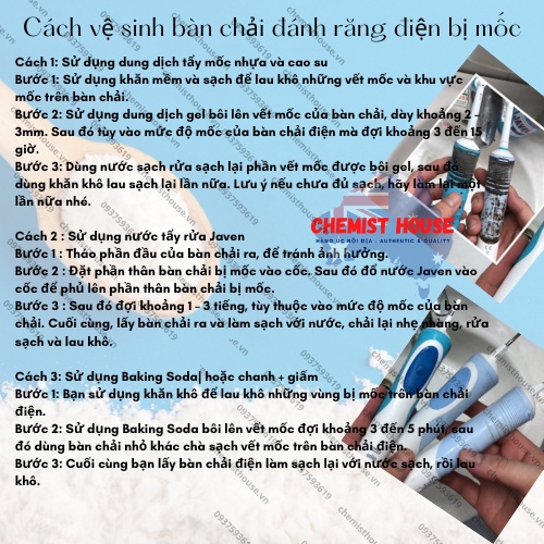 Bàn chải điện nội địa Úc Oral-B Vitality chính hãng có bộ sạc điện đi kèm