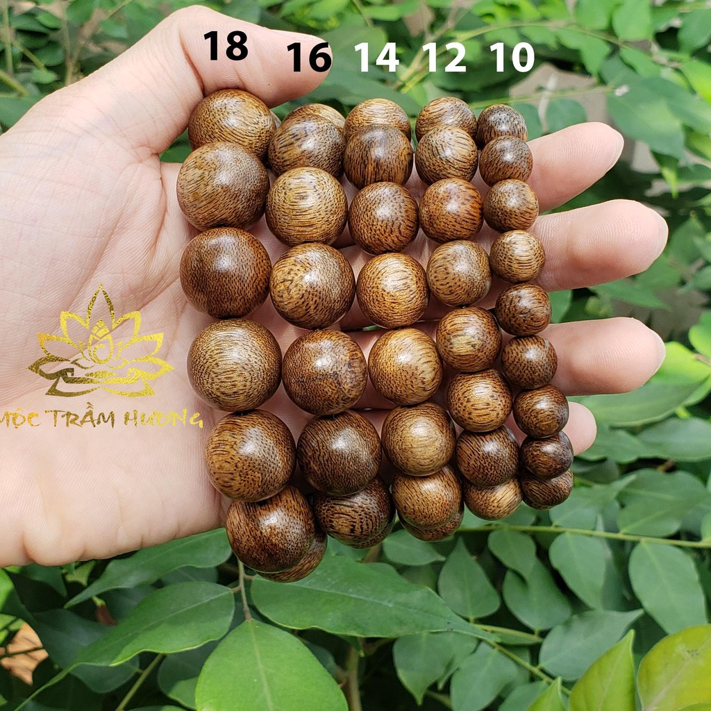 🔥299k🔥 Vòng Tay Trầm Hương Cao Cấp Mộc Trầm Hương Hạt Tròn Đơn 18mm Trầm Tốc Việt Tự Nhiên