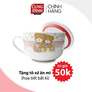 Tô sứ ăn mì có nắp hoạ tiết bất kì