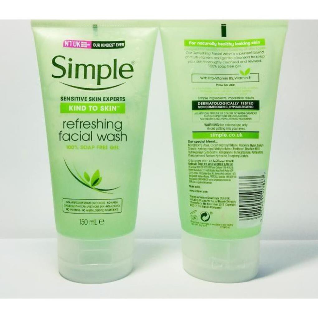 Sửa Rửa Mặt Sạch Mụn Simple 150ml | BigBuy360 - bigbuy360.vn