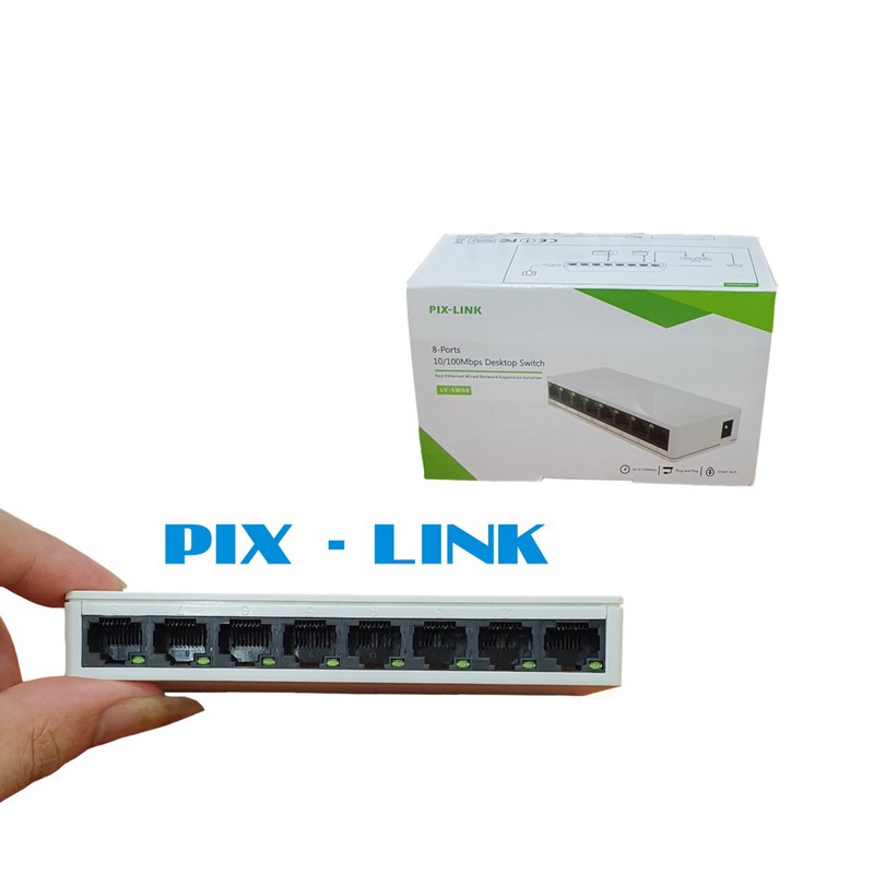 Bộ chia mạng 8 cổng PIX-LINK LV-SW08 chính hãng bảo hành 12 tháng