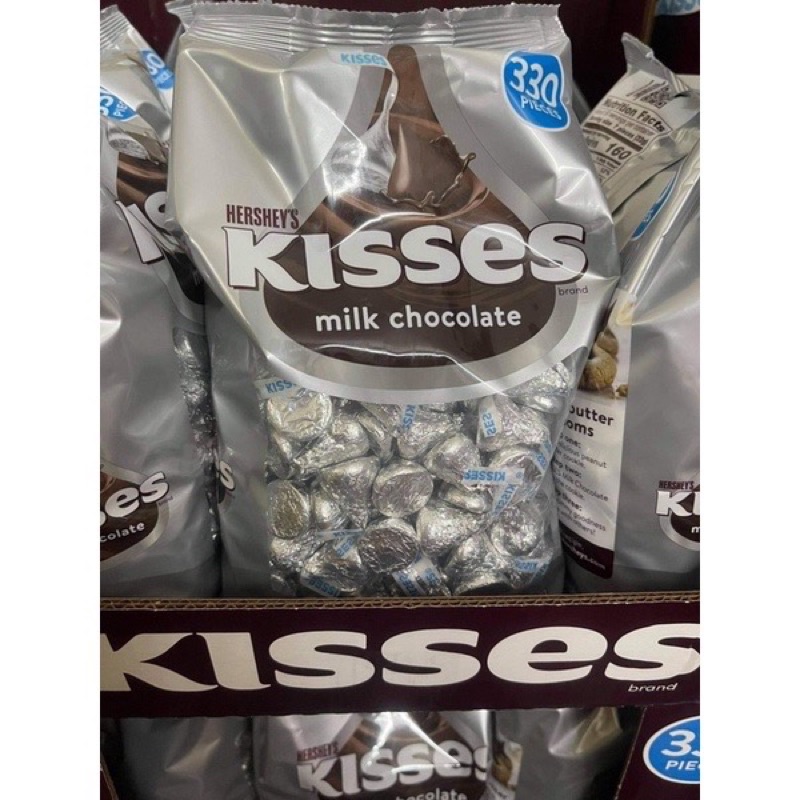 Socola sữa Hershey's Kisses Milk 1,58kg 330 viên của Mỹ