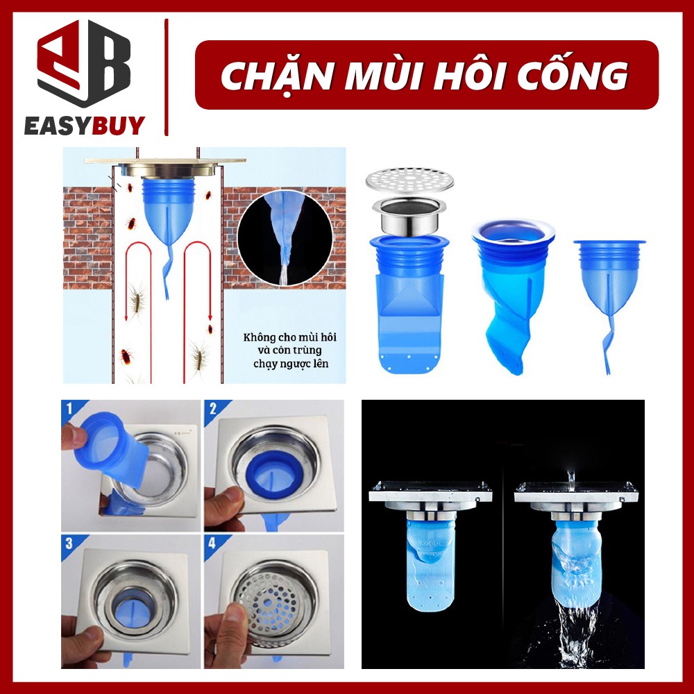 Bộ Ống Chặn Mùi Hôi Thối Cống Bồn Cầu Toilet