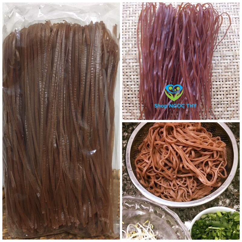 [Mã GROSALE5 giảm 10% đơn 150K] Hủ tiếu gạo lứt khô gói 500gr, hủ tíu lức dai ngon giảm cân