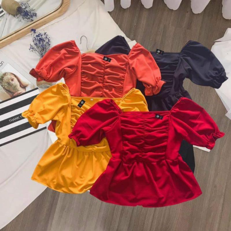 65-85kg Bigsize ÁO KIỂU PEPLUM NHIỀU MÀU GIÁ RẺ 😍