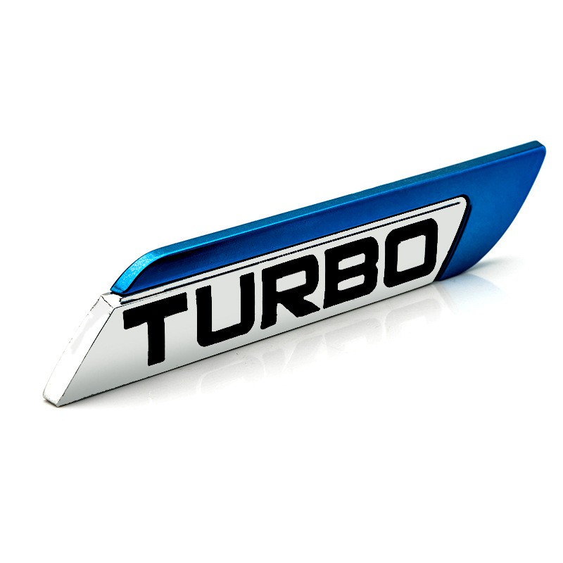 Logo 3D kim loại TURBO