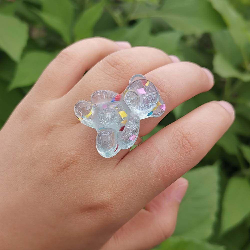 Nhẫn Nhựa Resin Ngọt Ngào|Khuôn Nhựa Acrylic Màu Sắc Đa Dạng Chất Lượng Cao|Áo Kiểu Hàn Quốc Thiết Kế Trẻ Trung Cá Tính