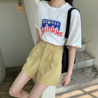 Quần Short Nữ Lưng Cao Phong Cách Hàn Quốc
