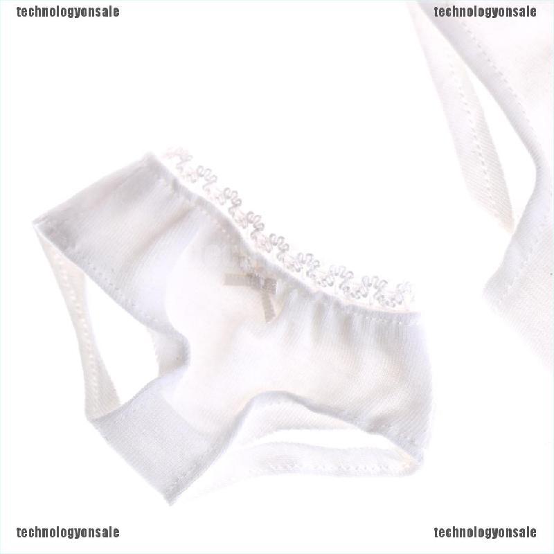 [Tech] 1/3 1/4 1/6 Solid White Underwear Briefs for BJD SD Dollfie Dolls Clothes