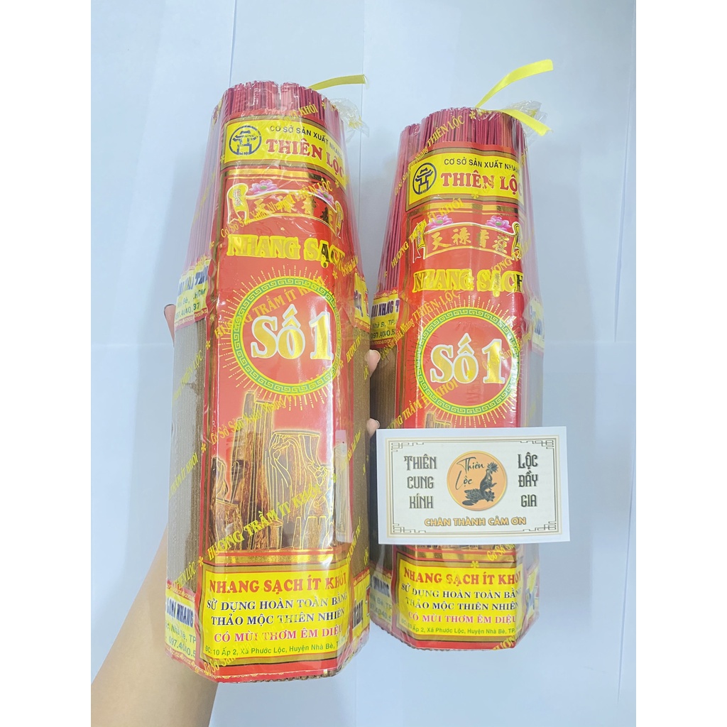 Nhang Sạch Thảo Mộc Cao Cấp Mẫu Mới  817 Cây - Đồ Thờ Cúng Thiên Lộc